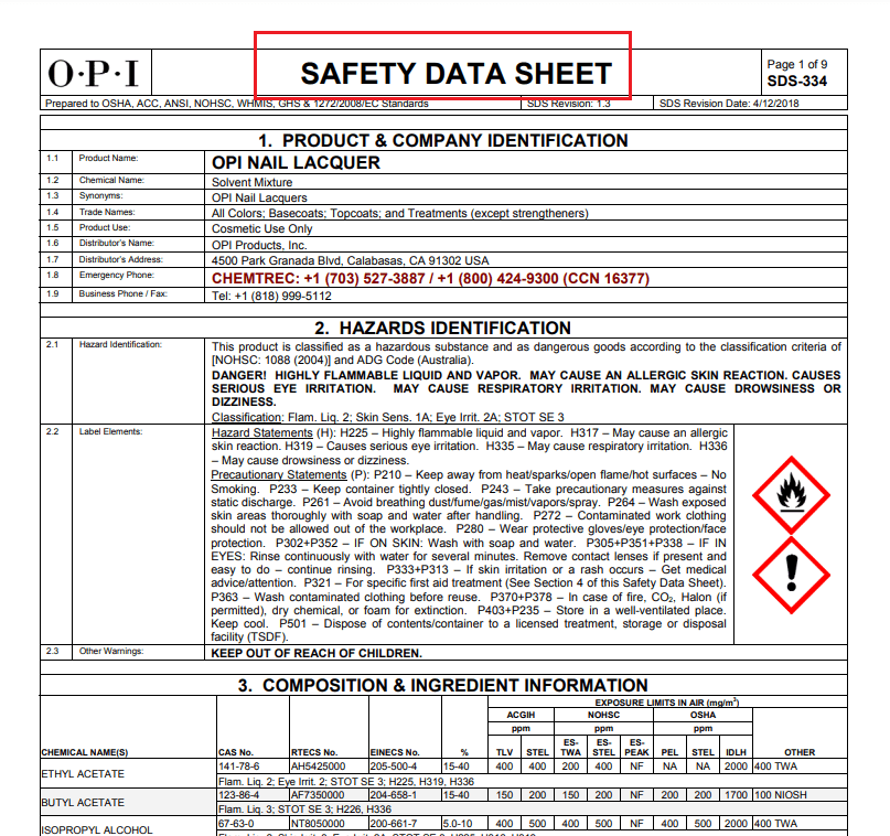 SDS-IATA